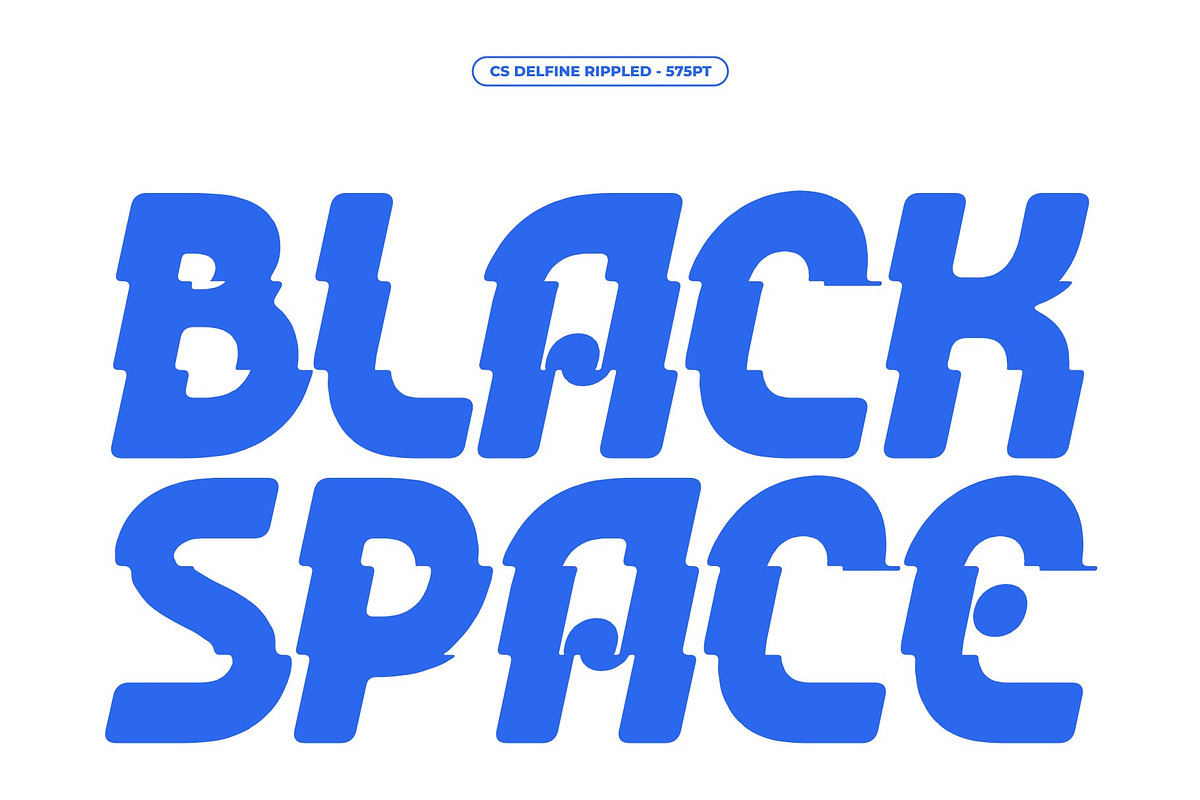 CS Delfine Rippled, a Sans Serif Font by Craft Supply Co. (Photo 2 of 8)