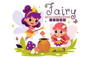 10 Beautiful Fairy Illustration