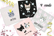 Cats. Vector set, an Animal Illustration by Anyuka (Thumbnail 4 of 6)