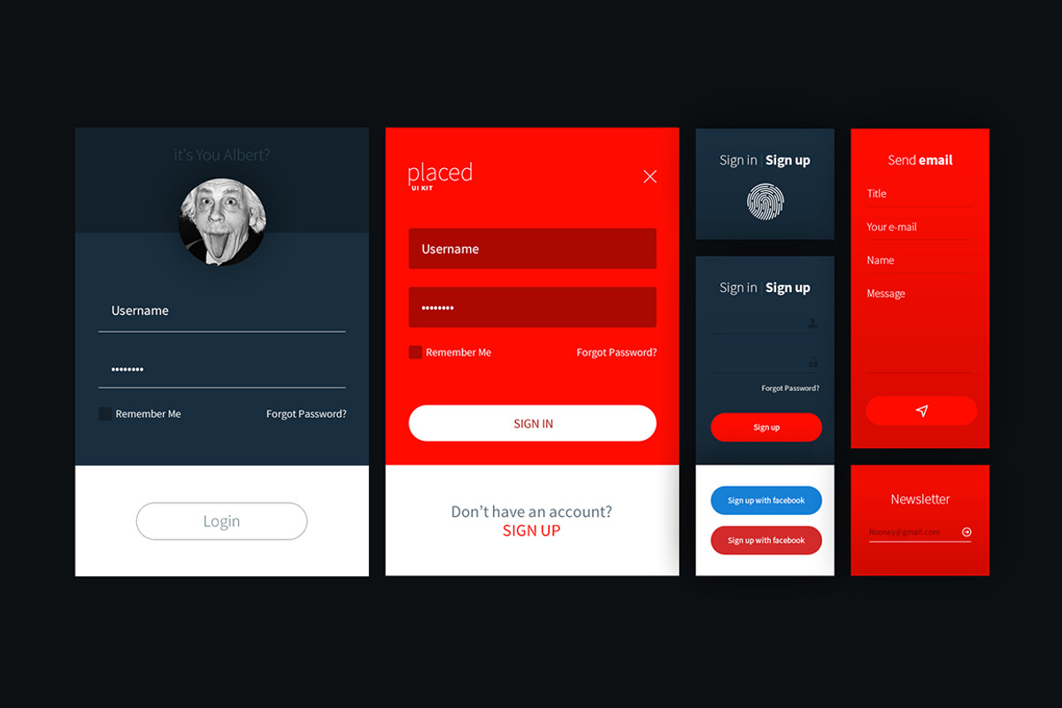 Placed Ui Kit, an UI Kit Template by Filip Korzycki (Photo 4 of 8)