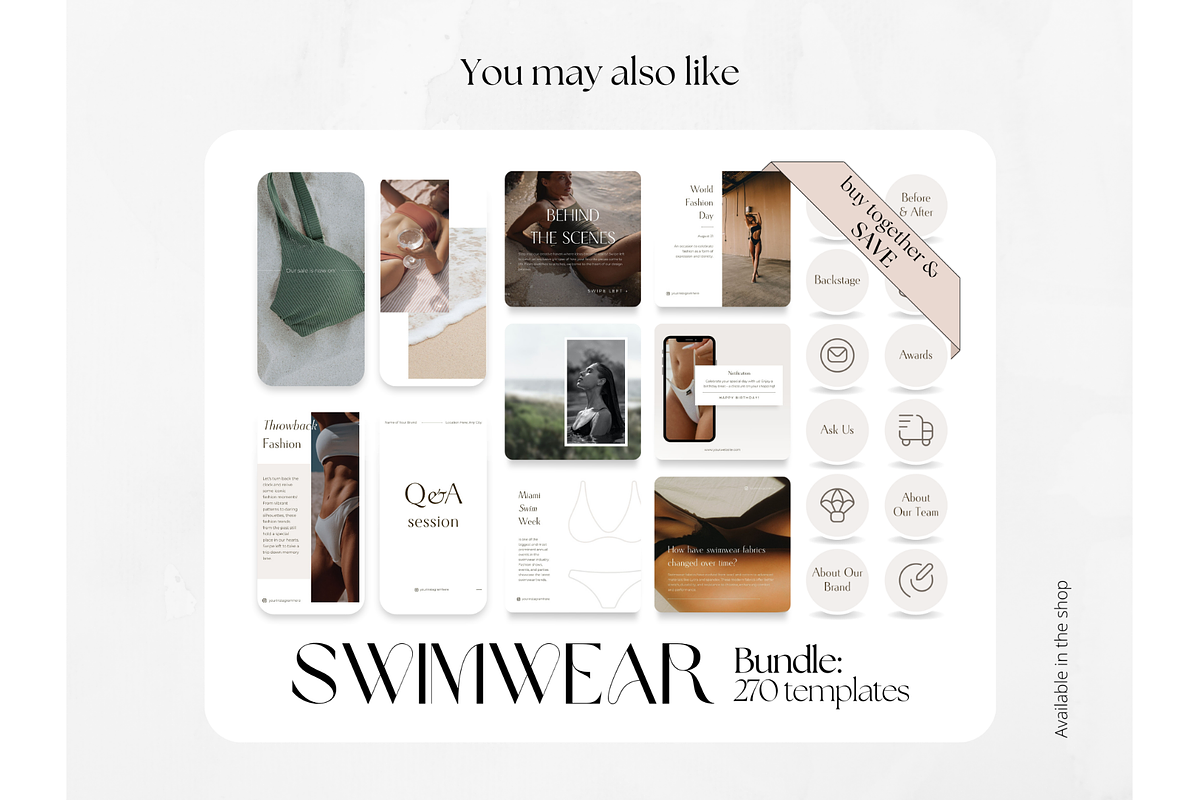 70 Swimwear Store/Shop Stories, a Social Media Template by PatternLab. (Photo 9 of 9)