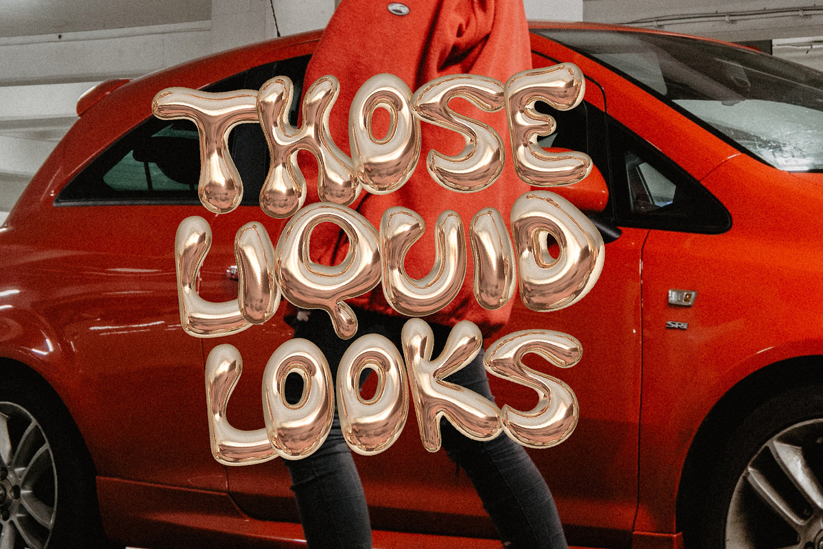 Bling - A Gold Balloon SVG Font, a Font by Nicky Laatz (Photo 4 of 16)