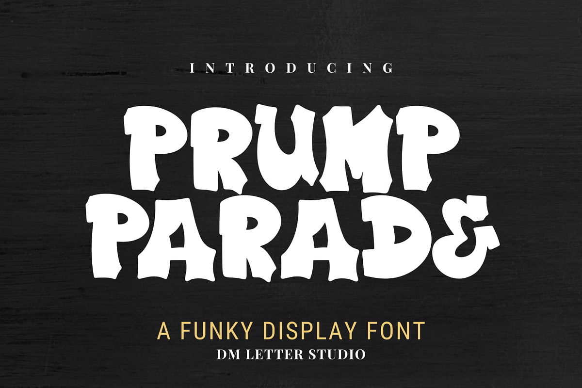 Plump Parade, a Serif Font by Dm Studio (Photo 1 of 10)