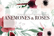 Anemones & Roses, an Illustration by MariePierLaf (Thumbnail 1 of 5)
