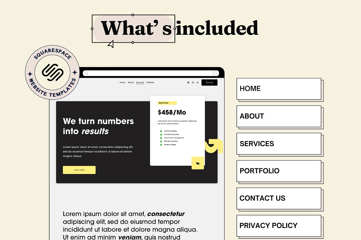 Squarespace Website template, a Squarespace Template by Ciel Lumiere (Photo 3 of 8)