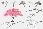 Sakura.  Japanese ink creator, an Illustration by GraphicHouse (Thumbnail 10 of 10)