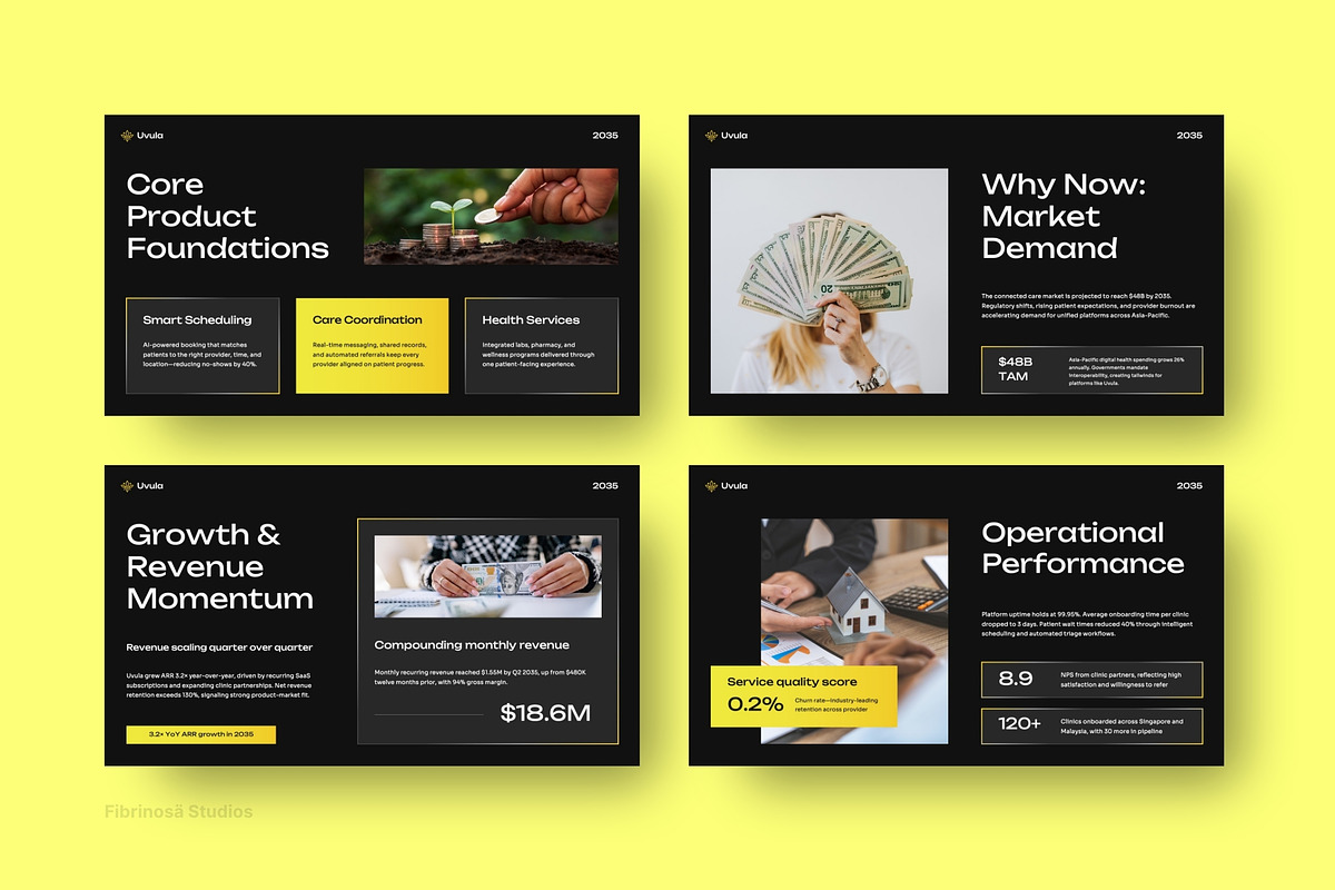 Healthcare Tech & Startup Pitch Deck, a Presentation Template by FIBRINOSÄ (Photo 4 of 7)