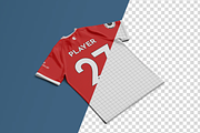 Jersey Mockup Front & Back Views, a Shirt Mockup by graphicsauce (Thumbnail 3 of 4)