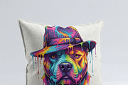 Colorful Pitbull Fedora Art, a Shirt Mockup by Vector Stall (Thumbnail 11 of 15)