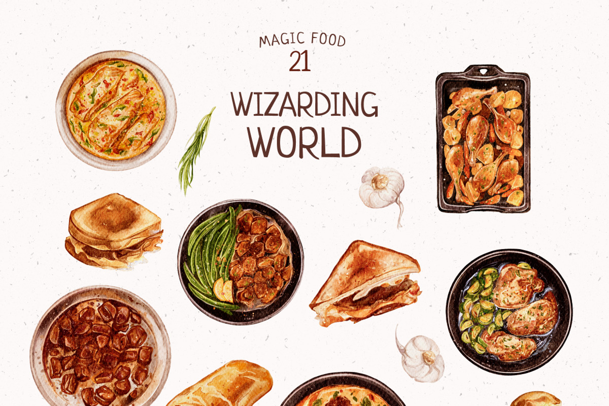 Wizarding World Watercolor set, a Decorative Illustration by Yakovleva Margarita (Photo 15 of 20)