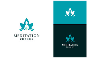 Yoga Meditation Chakra Reiki Logo, a Branding & Logo Template by ika trisiana