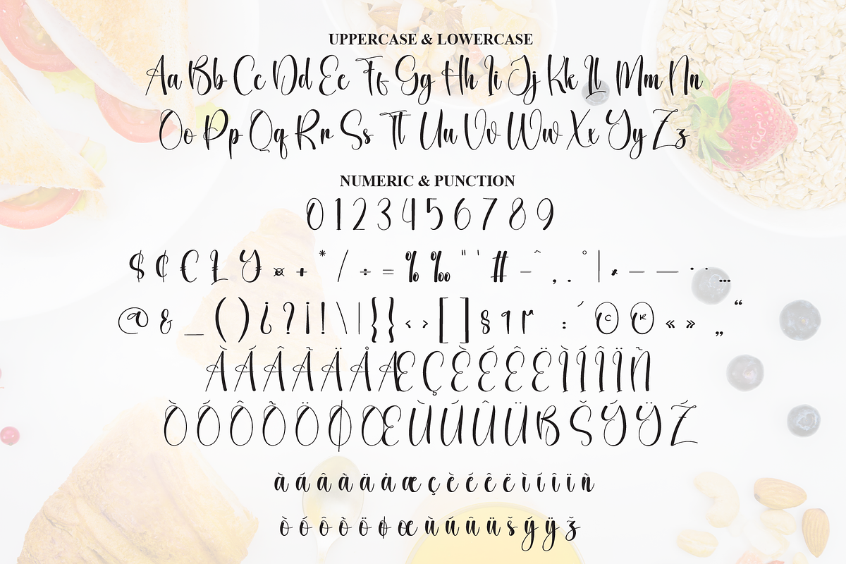 Sweety Breakfast | Script Font, a Handwritten Font by Scratchones (Photo 7 of 9)