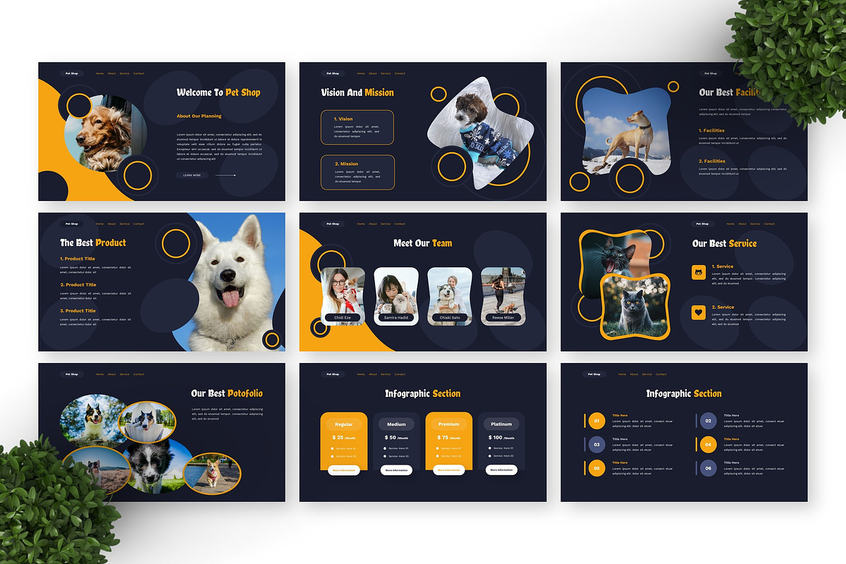Pet Shop - Pet Google Slide, a Presentation Template by Deepslide Studio (Photo 5 of 6)