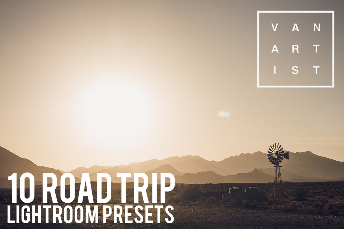 10 Roadtrip Lightroom Presets, an Action Add-On by Vanartist Presets (Photo 1 of 10)