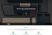 Creative One-Page PSD Template, a Landing Page Template by Dqa (Thumbnail 1 of 2)