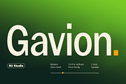 Gavion - 55 Font, a Sans Serif Font by MjStudio31 (Thumbnail 1 of 16)