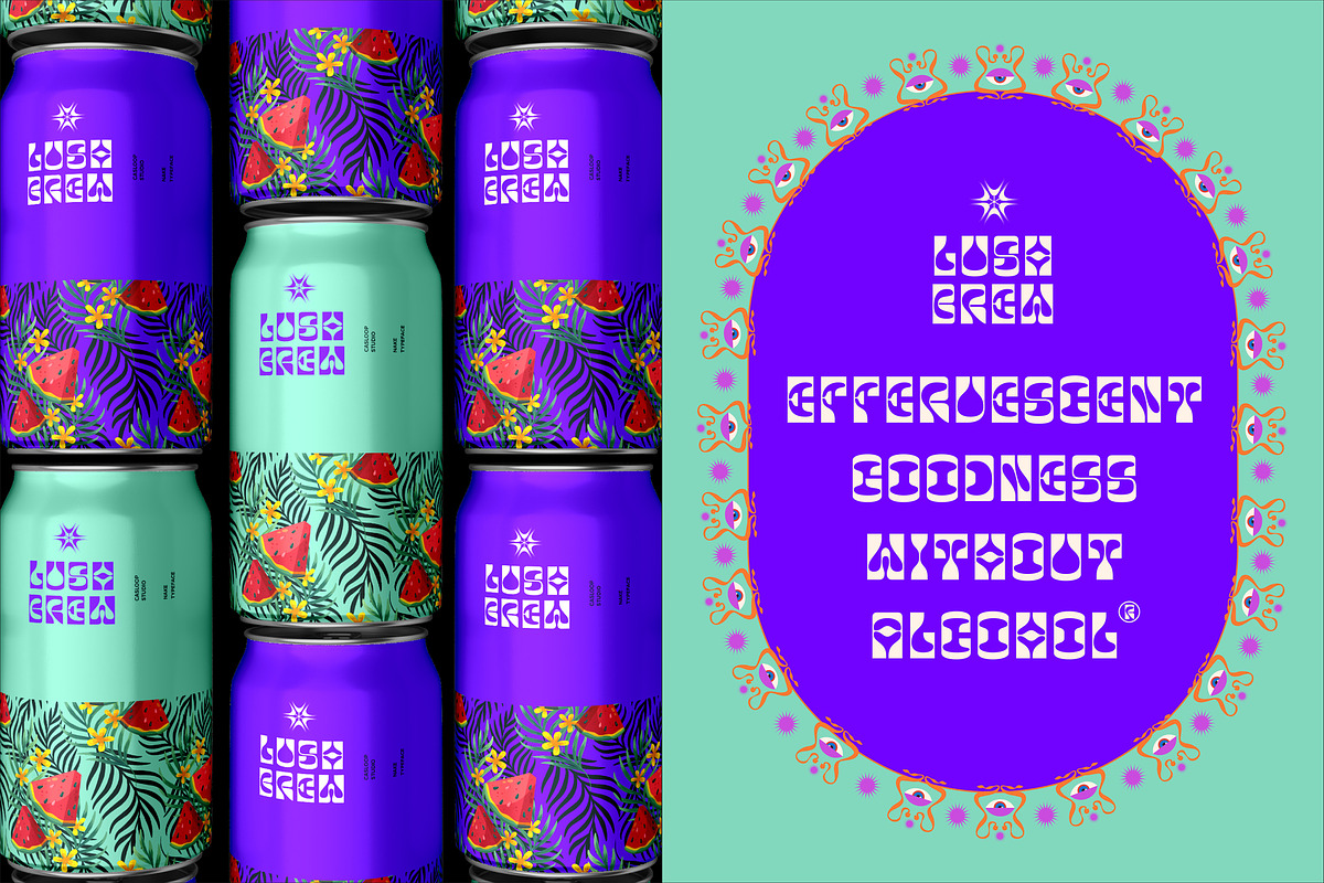 Nake - Funky Quirky Fluid Typeface, a Sans Serif Font by Casloop Studio (Photo 7 of 10)