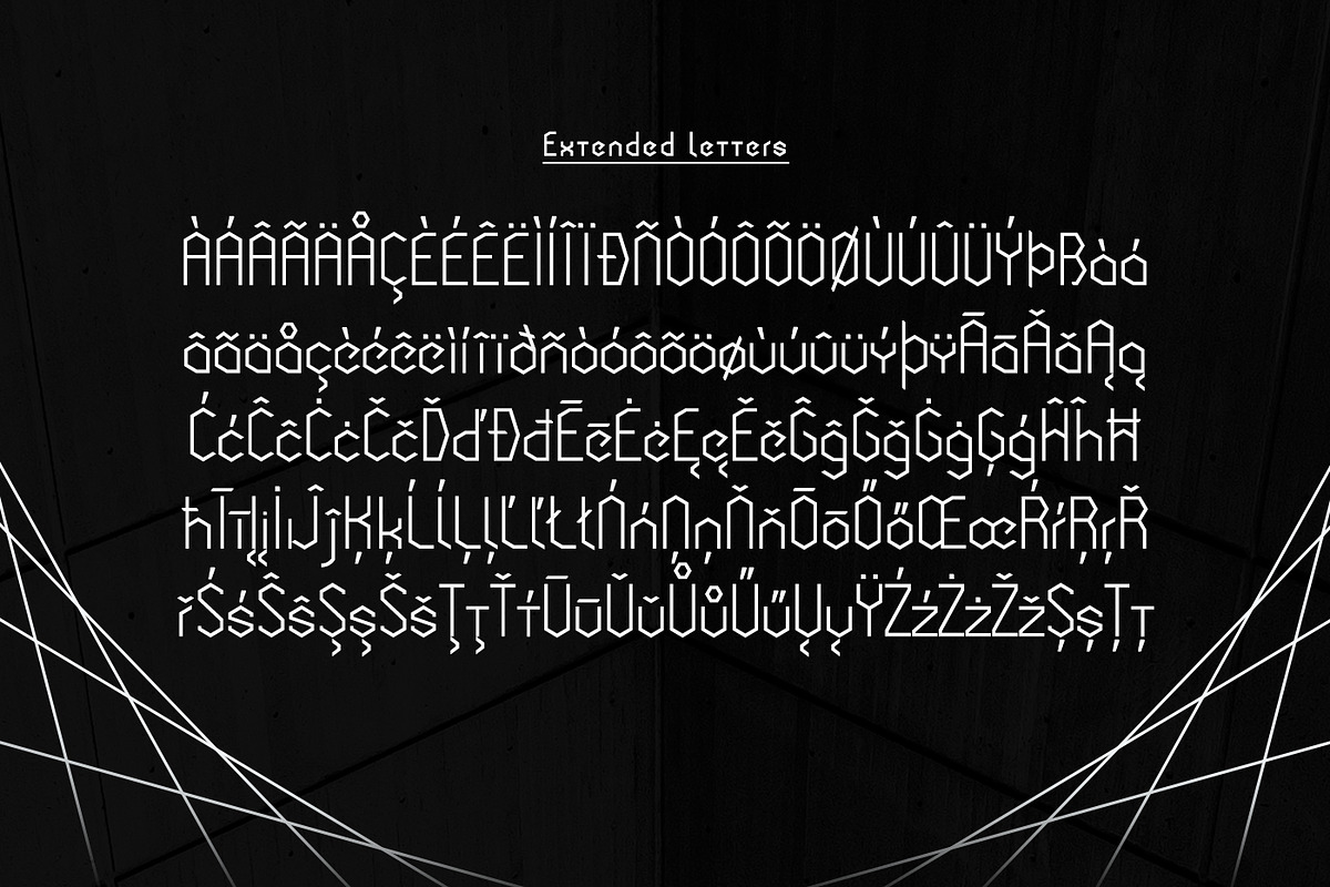 Cornera Extended Font preview 4