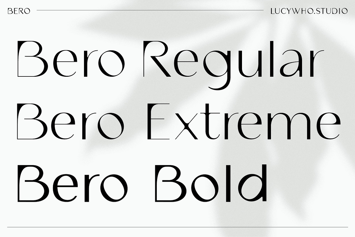 BERO Modern Unique Typeface, a Sans Serif Font by lucywho.studio (Photo 5 of 15)