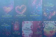 Valentine's Day template bundle, a Social Media Template by gstudiovect21 (Thumbnail 3 of 3)