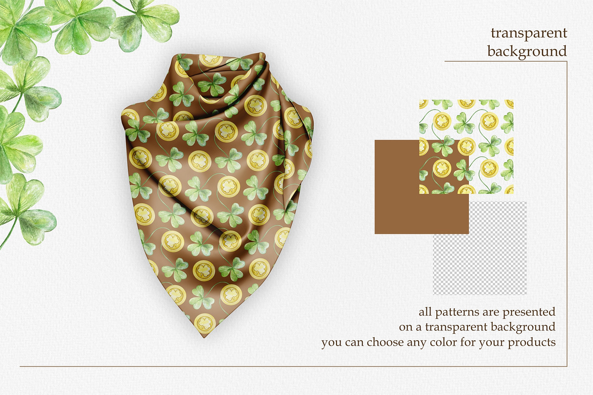 St Patrick's Day Watercolor Clipart, a Seasonal Illustration by Farida Bik (Photo 11 of 11)