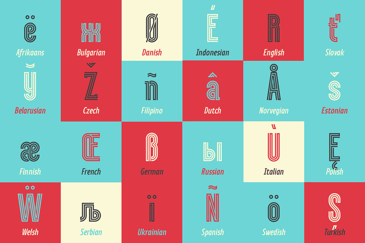 Chokana - new retro font, a Sans Serif Font by NREY (Photo 3 of 8)