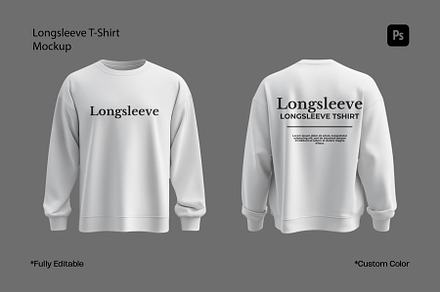 Longsleeve T-Shirt Mockup, a Shirt Mockup by sweetmaroon.studio