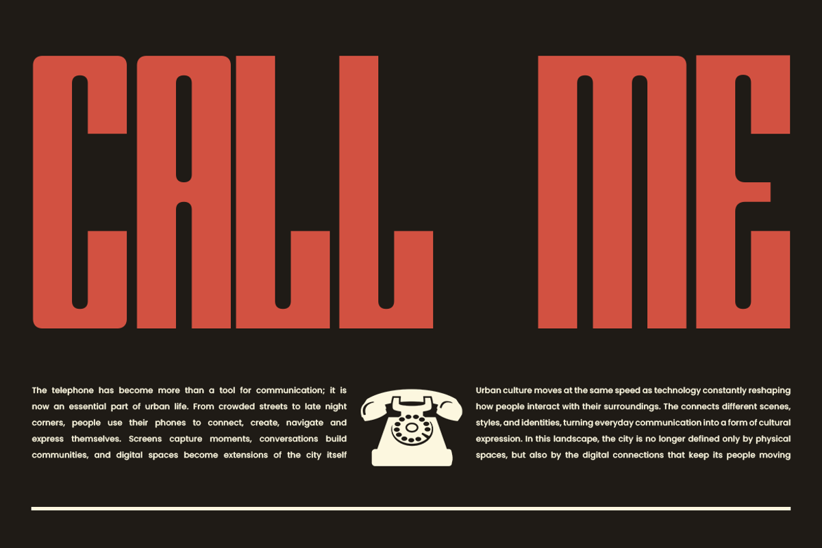 Overtall Ultra Condensed Sans Font, a Sans Serif Font by Rasio Studio (Photo 7 of 11)