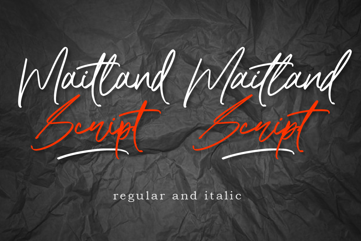 Maitland Script, a Script Font by AMINMARIO (Photo 13 of 15)
