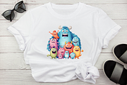 Cute Monster Family Watercolor Clipa, an Object Graphic by Regulrcrative (Thumbnail 6 of 11)