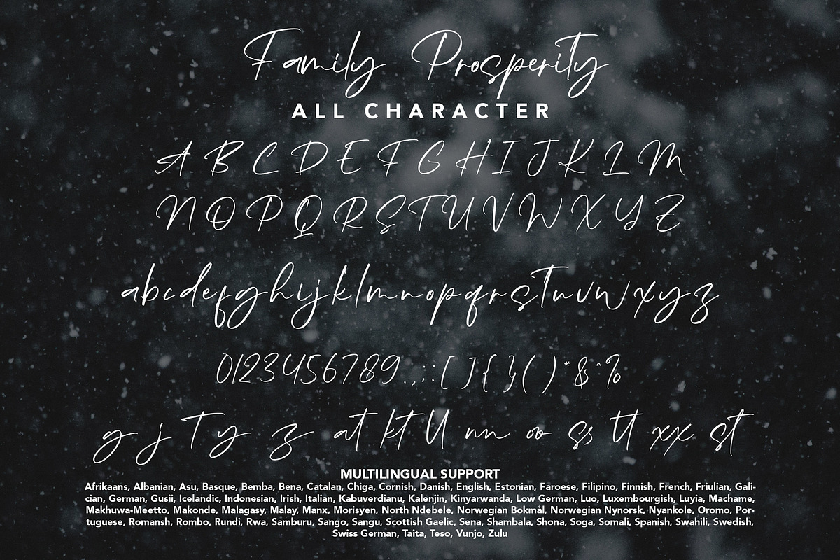 Family Prosperity, a Handwritten Font by HATFSTUDIO (Photo 8 of 8)