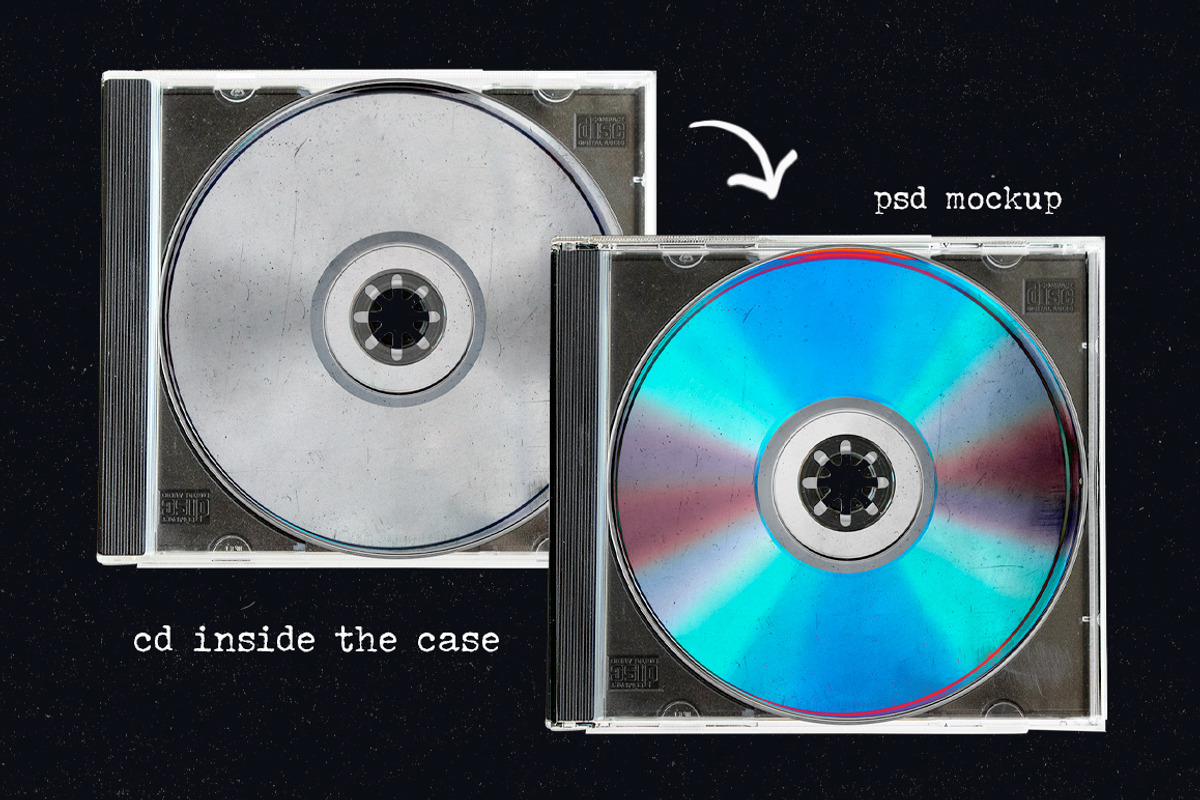 CD disk & case mockups, a Packaging Mockup by MixedArt (Photo 9 of 13)