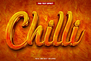 Chilli 3D editable text effect, a Layer Style Add-On by Hello Muh (Thumbnail 1 of 2)