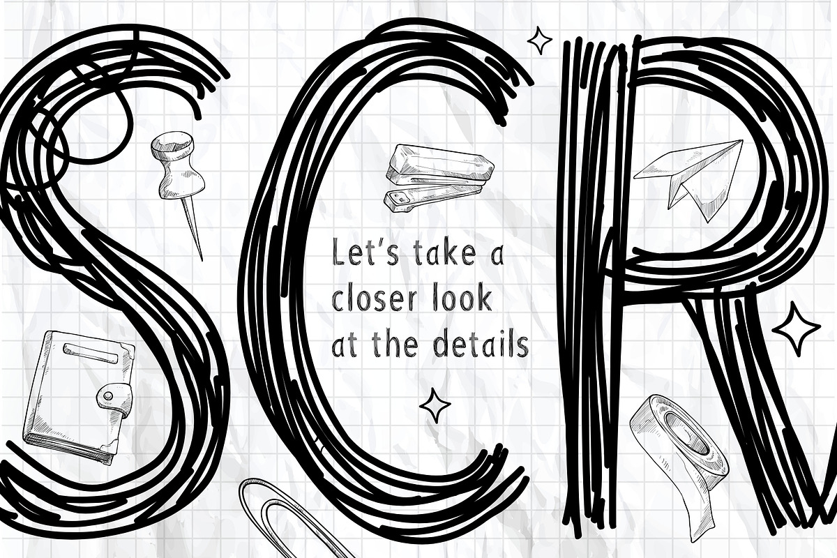 Scratchpad - Messy Handmade Font, a Handwritten Font by HipFonts (Photo 6 of 6)