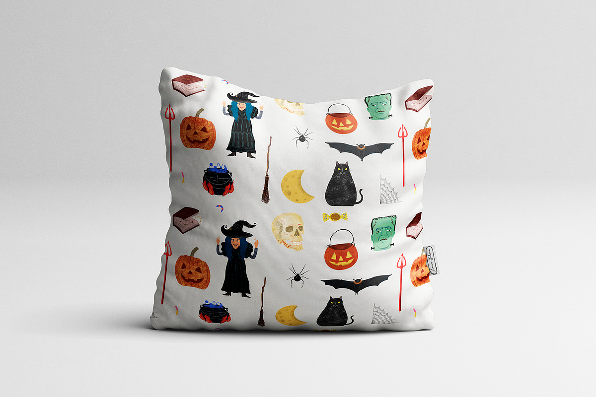 My Halloween: 8 Patterns, 28 motifs, a Pattern Graphic by Mente Volante Studio (Photo 12 of 12)