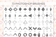 Ikat Watercolor Stamp Brushes, a Brush Add-On by NinaFedorova (Thumbnail 8 of 9)