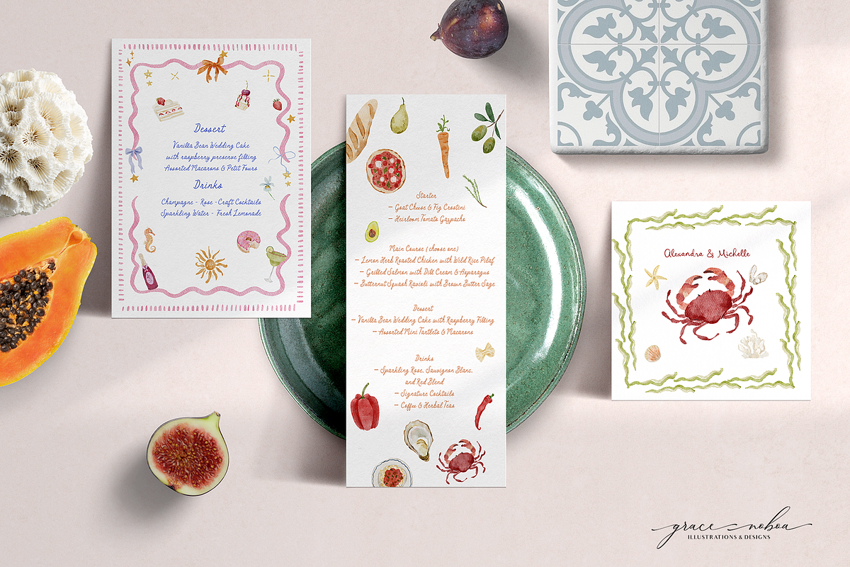 Handmade summer spring quirky icons, an Object Graphic by Grace Noboa Illustrations (Photo 9 of 13)