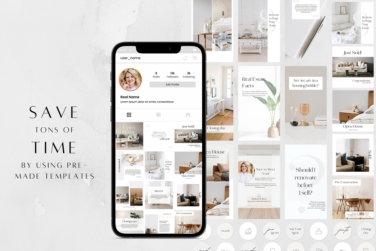 400 Real Estate Social Media Bundle, a Social Media Template by ZoaniDesign (Photo 5 of 10)