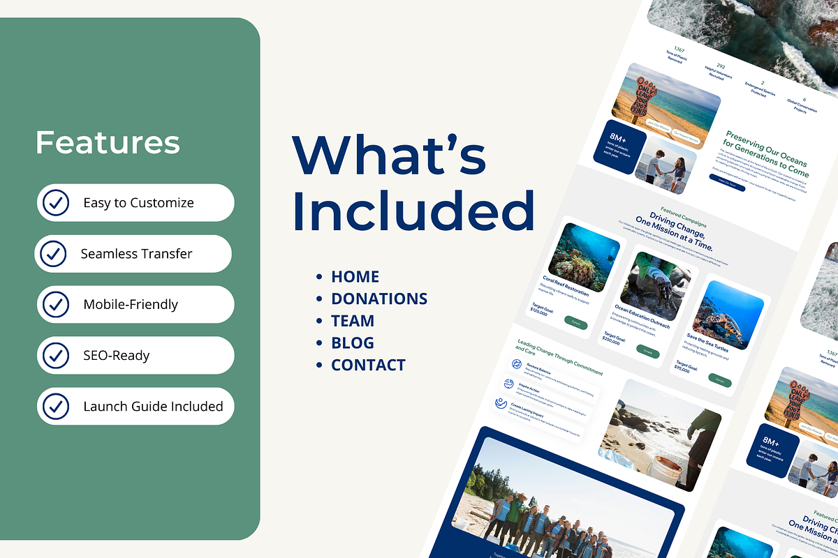 Non-Profit Wix Studio Template, a Wix Template by Collette Collabs (Photo 2 of 6)