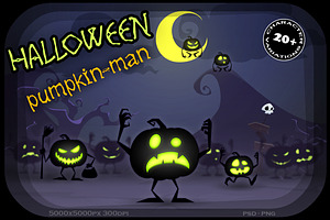 HALLOWEEN pumpkin-man