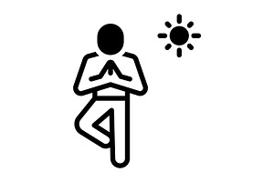 Wellness wellbeing solid icon, a Solid Icon by Creative priyanka