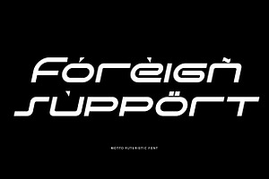 Motto - Futuristic Font