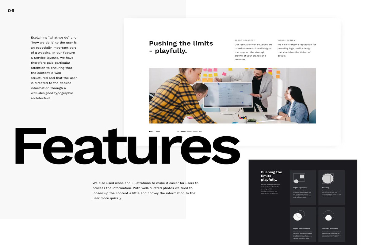 Werk UIKit 110 modern website layout, an UI Kit Template by Creative Perspective (Photo 5 of 10)
