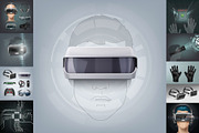 VR and AR Big Set, an Object Illustration by Zonda (Thumbnail 1 of 33)