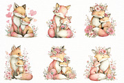 Whimsical Mother's Day fox Clipart, an Illustration by Designworld (Thumbnail 3 of 8)