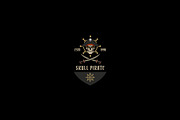 Skull Pirate Badge Logo Set, a Branding & Logo Template by Artnivora.Std (Thumbnail 2 of 6)