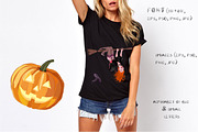 Halloween woody alphabet, a Script Font by AnastasiyaOleynik (Thumbnail 3 of 5)