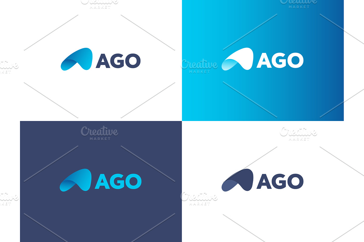 Ago A abstract letter logo template, a Branding & Logo Template by MindMuse (Photo 3 of 3)