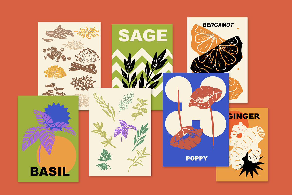 Herbs Illustrations, a Healthcare Illustration by Zhuna (Photo 5 of 10)