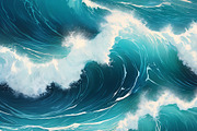 Ocean Waves, a Decorative Illustration by h.utomo (Thumbnail 3 of 31)